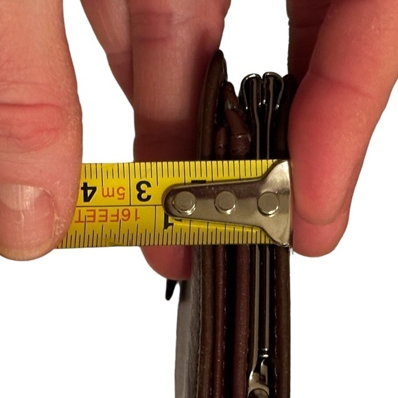 Ted Baker Black Leather, Bifold Zip Around Wallet, Striking Black & Red Interior - Picture 6 of 16